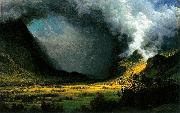Albert Bierstadt Storm in the Mountains Sweden oil painting artist
